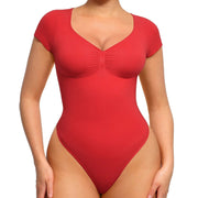 NINONERA SculptFit shaping bodysuit in Puce Red