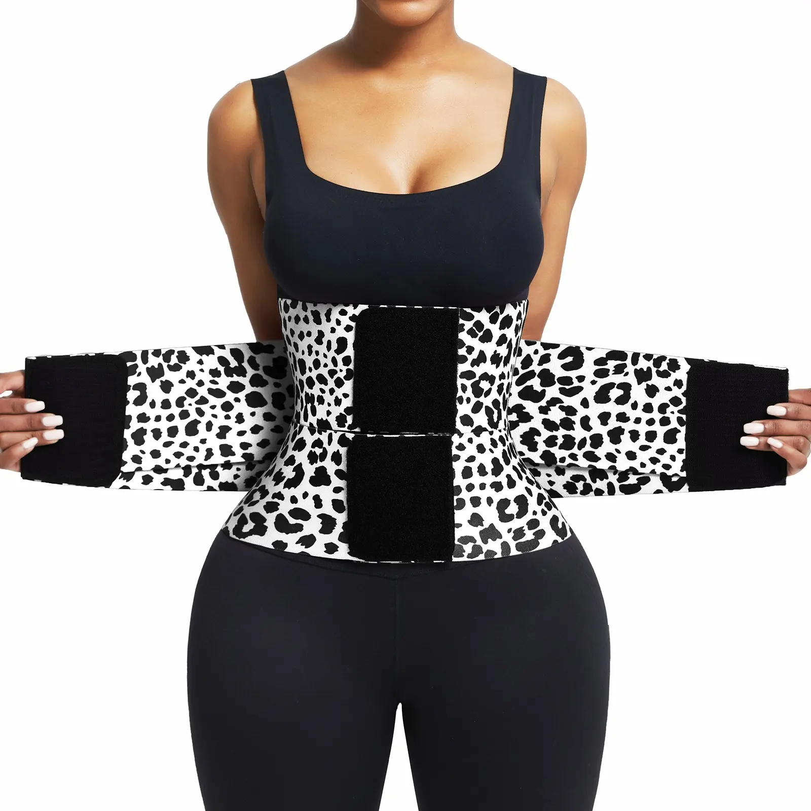 NINONERA White adjustable waist cincher and sweat belt