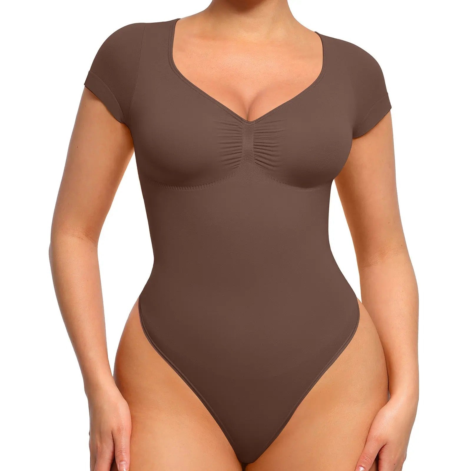 NINONERA SculptFit shaping bodysuit in Dark Brown