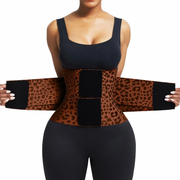 NINONERA leopard print adjustable waist cincher and sweat belt