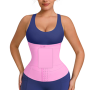 NINONERA Deep Pink-with hook and eye adjustable waist cincher and sweat belt