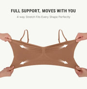 Four-way stretch demonstration of the wireless comfort bra