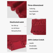 NINONERA Lace-Trim Cotton Hipster 6-Pack - Gallery 2