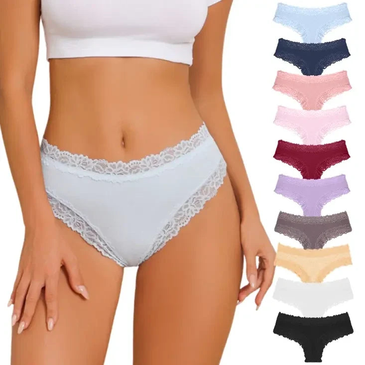 NINONERA Lace-Kissed Cotton Bikini Multipacks - Gallery 2