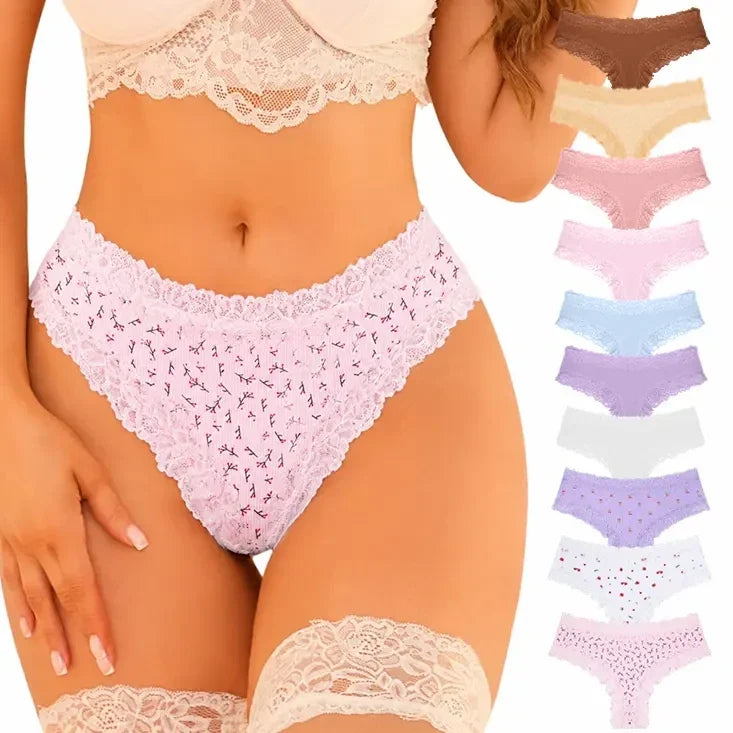 NINONERA Lace-Kissed Cotton Bikini Multipacks - Gallery 3