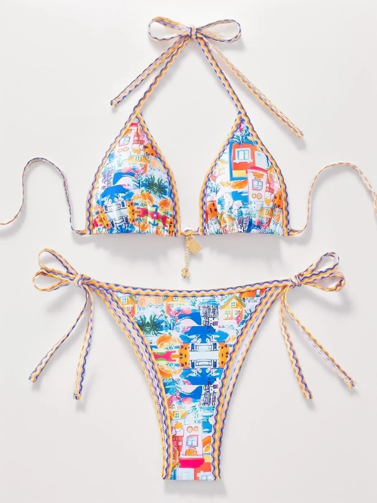 NINONERA PrintMuse Halter Bikini Set - Gallery 3