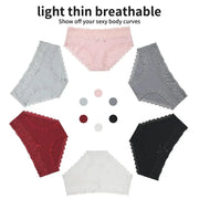 NINONERA Lace-Trim Cotton Hipster 6-Pack - Gallery 4