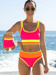 NINONERA Coastline Colorblock 3-Piece Swim Set - Gallery 5