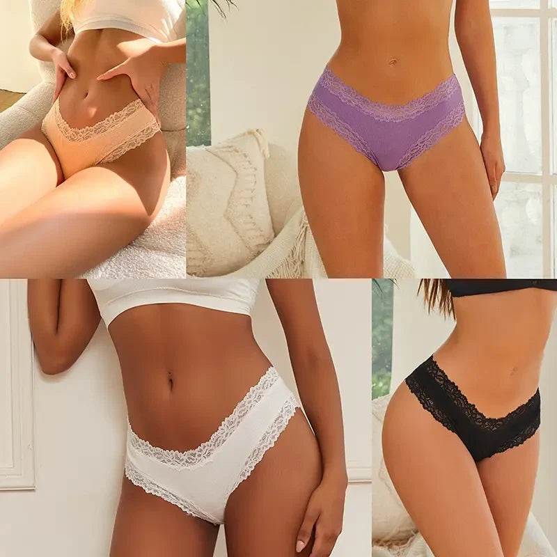 NINONERA Lace-Kissed Cotton Bikini Multipacks - Gallery 6