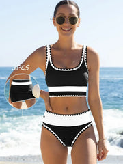 NINONERA Coastline Colorblock 3-Piece Swim Set - Gallery 7
