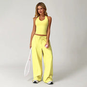 NINONERA 2-Piece Athleisure Outfit — Lemon Yellow