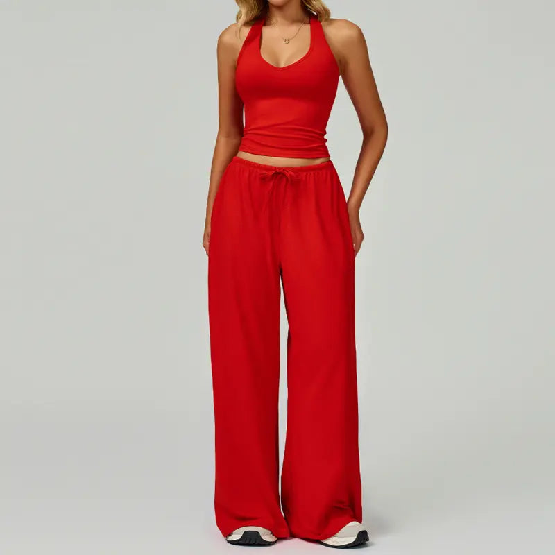 NINONERA 2-Piece Athleisure Outfit — red