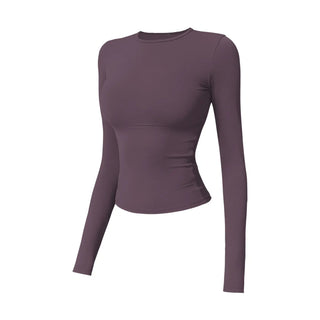 Eggplant Purple Same Long-Sleeve Style