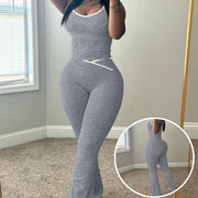 NINONERA Colorblock Tank & Pants Set — Gray