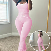 NINONERA Colorblock Tank & Pants Set — Pink