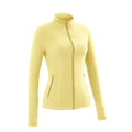 NINONERA Gold-Color Zipper Soft Brushed Women's Sporty Jacket