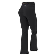 NINONERA Gold-Color Zipper Soft Brushed Women's Sporty Jacket — Black-Flare