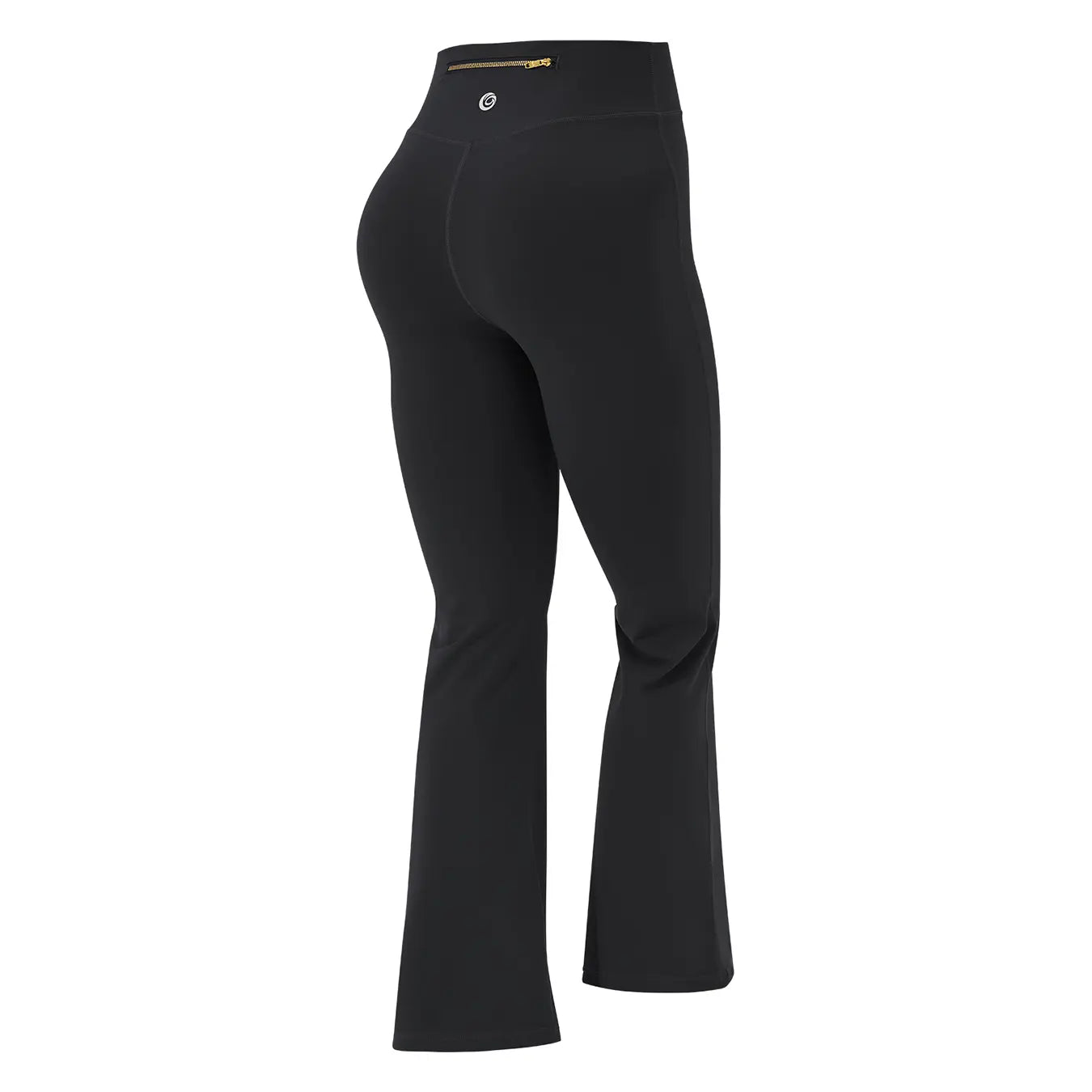 NINONERA 【Gold-Color zipper】Soft Brushed Women's Sporty Jacket — Black-Flare