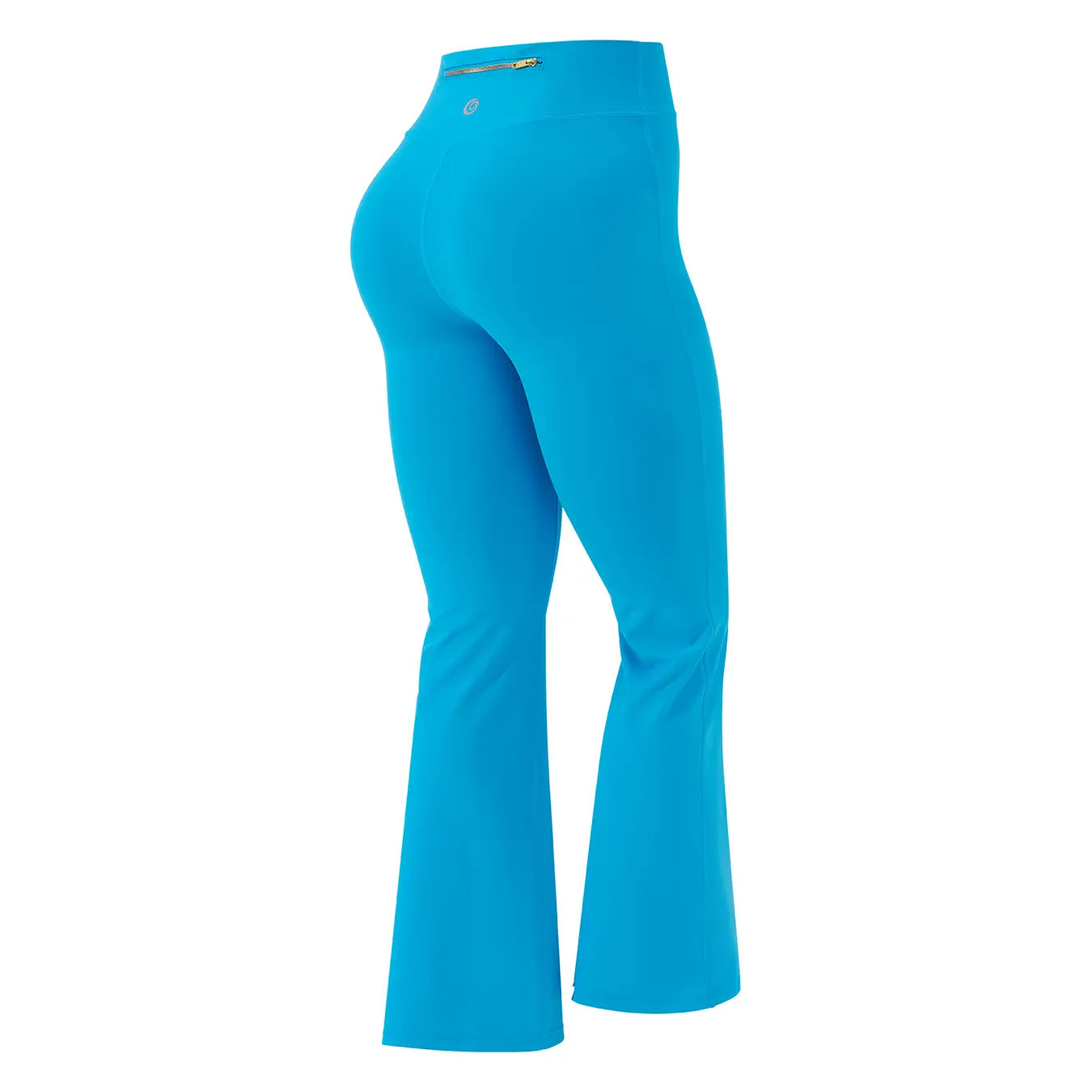 NINONERA Gold-Color Zipper Soft Brushed Women's Sporty Jacket — Lake Blue-Flare