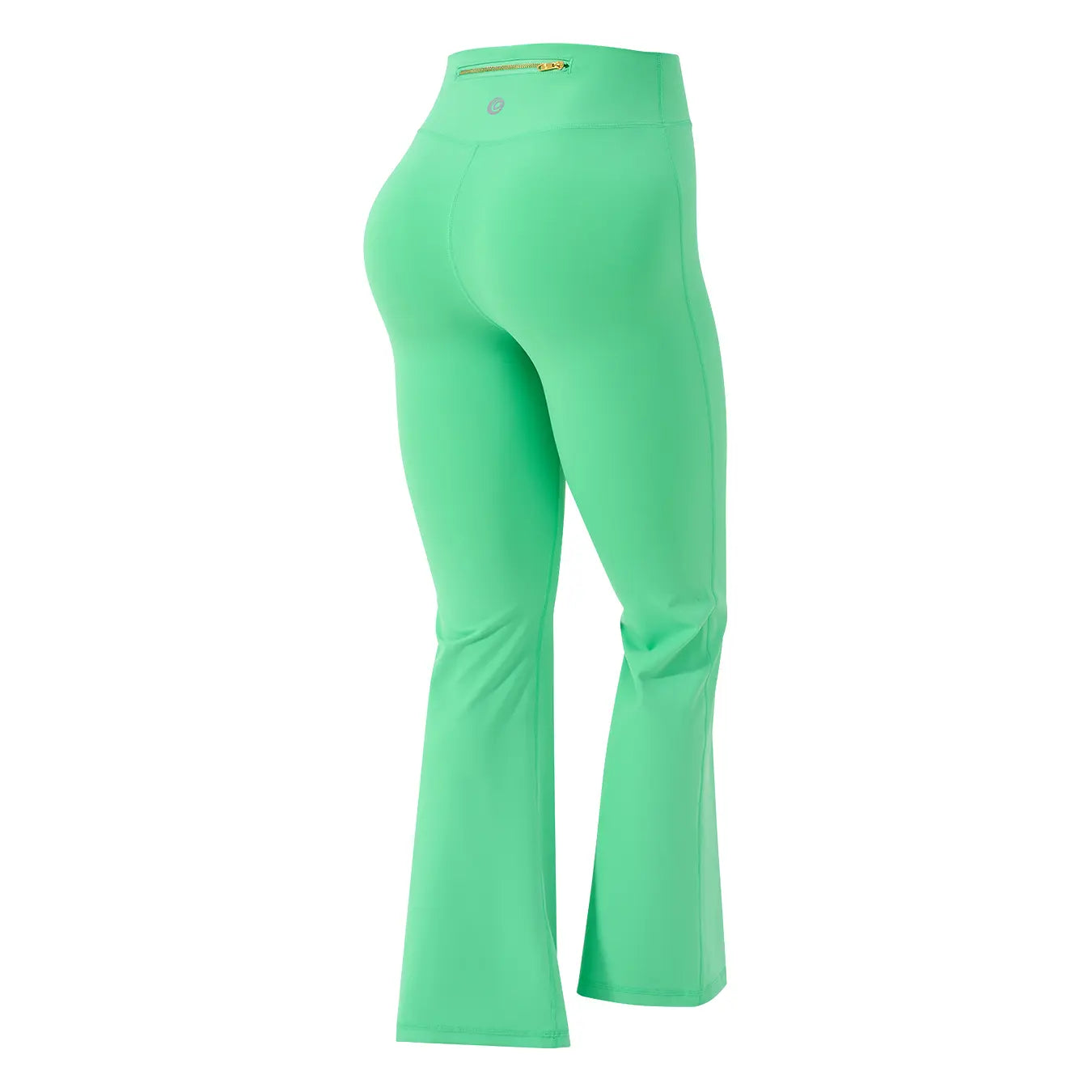 NINONERA 【Gold-Color zipper】Soft Brushed Women's Sporty Jacket — NeonGreen-Flare
