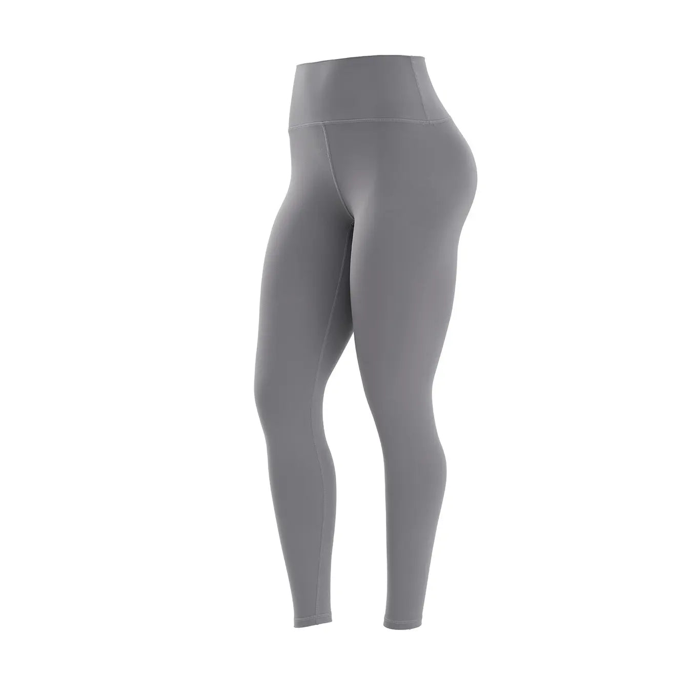 NINONERA 【Gold-Color zipper】Soft Brushed Women's Sporty Jacket — Khaki Gray-Leggings