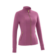 NINONERA 【Gold-Color zipper】Soft Brushed Women's Sporty Jacket — Lilac Purple-Jacket