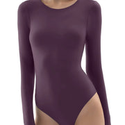 NINONERA Long Sleeve Crew Neck Bodysuit Tops - Snatched Fitted Basic — Amaranthine