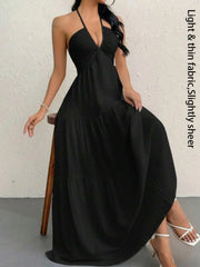 NINONERA Plain Dress — Black