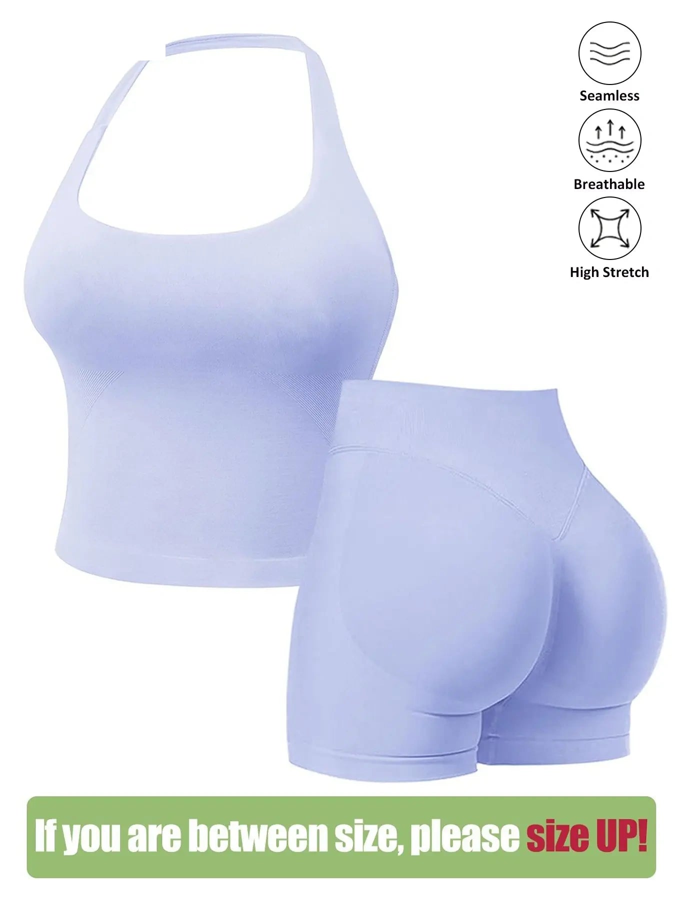 NINONERA Seamless Workout Sets for Women — Purple
