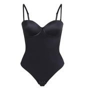 NINONERA Shapewear Corset - Women's Large Cup 1-Piece Bodysuit — BLK