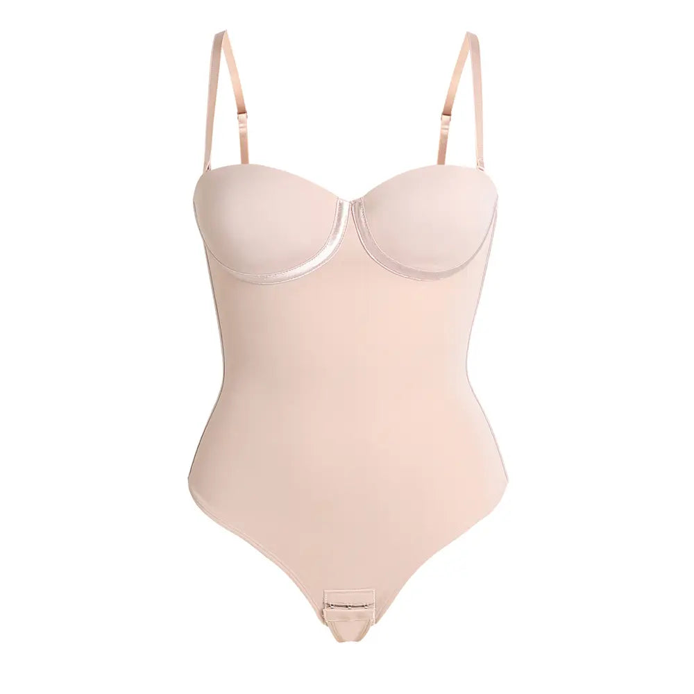 NINONERA Shapewear Corset - Women's Large Cup 1-Piece Bodysuit — TAN