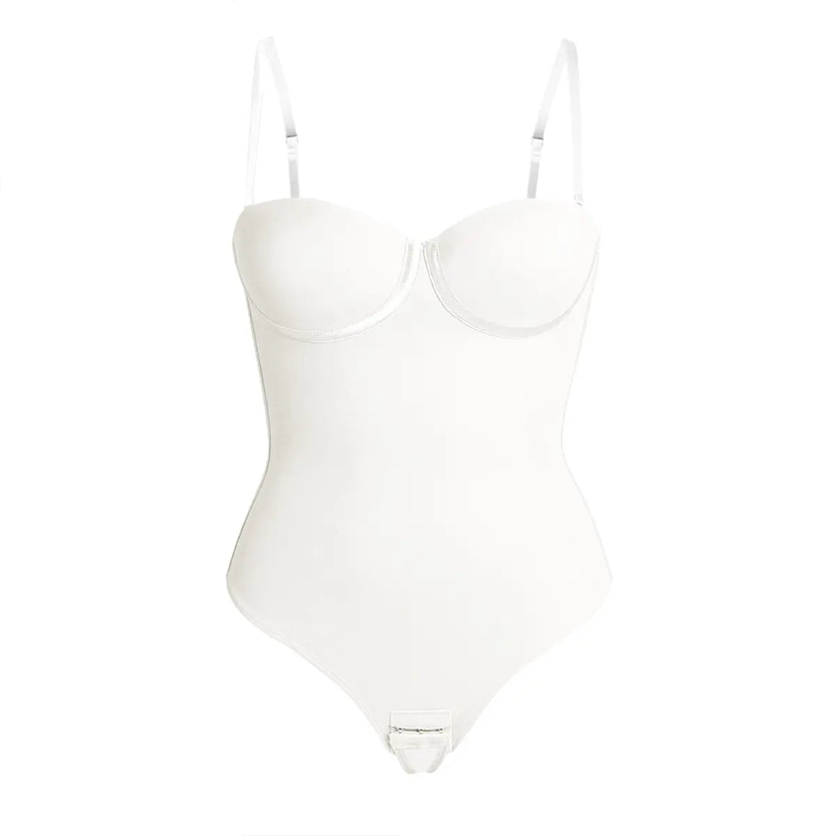 NINONERA Shapewear Corset - Women's Large Cup 1-Piece Bodysuit — WHI