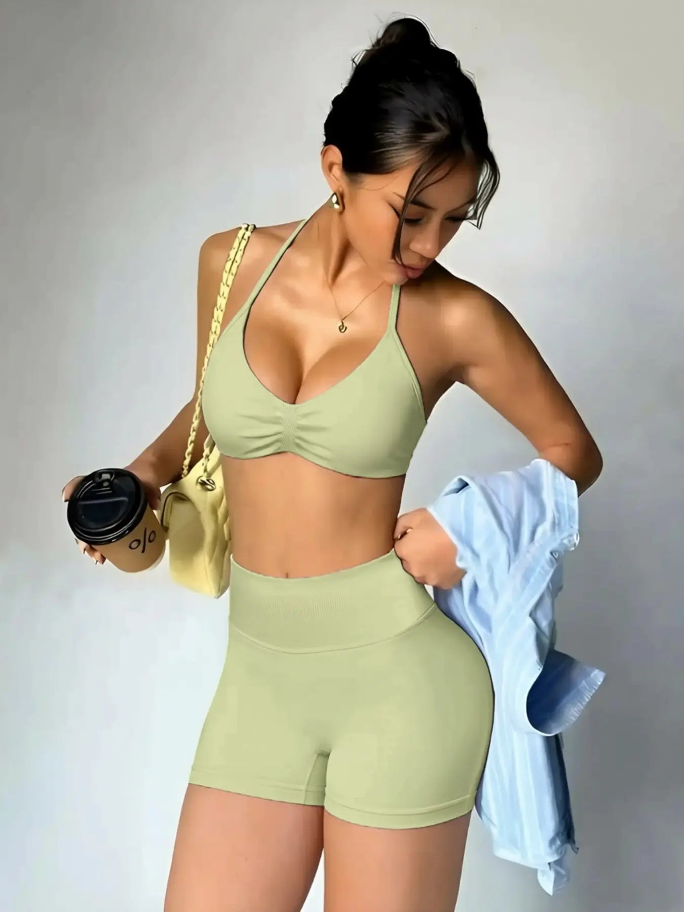 NINONERA Sporty Yoga Set — Light Green