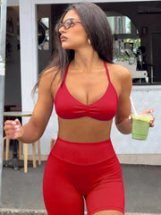NINONERA Sporty Yoga Set — Flame Red