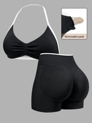 NINONERA Sporty Yoga Set — White & Black