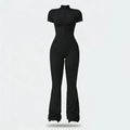NINONERA Summer Vibes Zip-Front Short-Sleeve Bodysuit