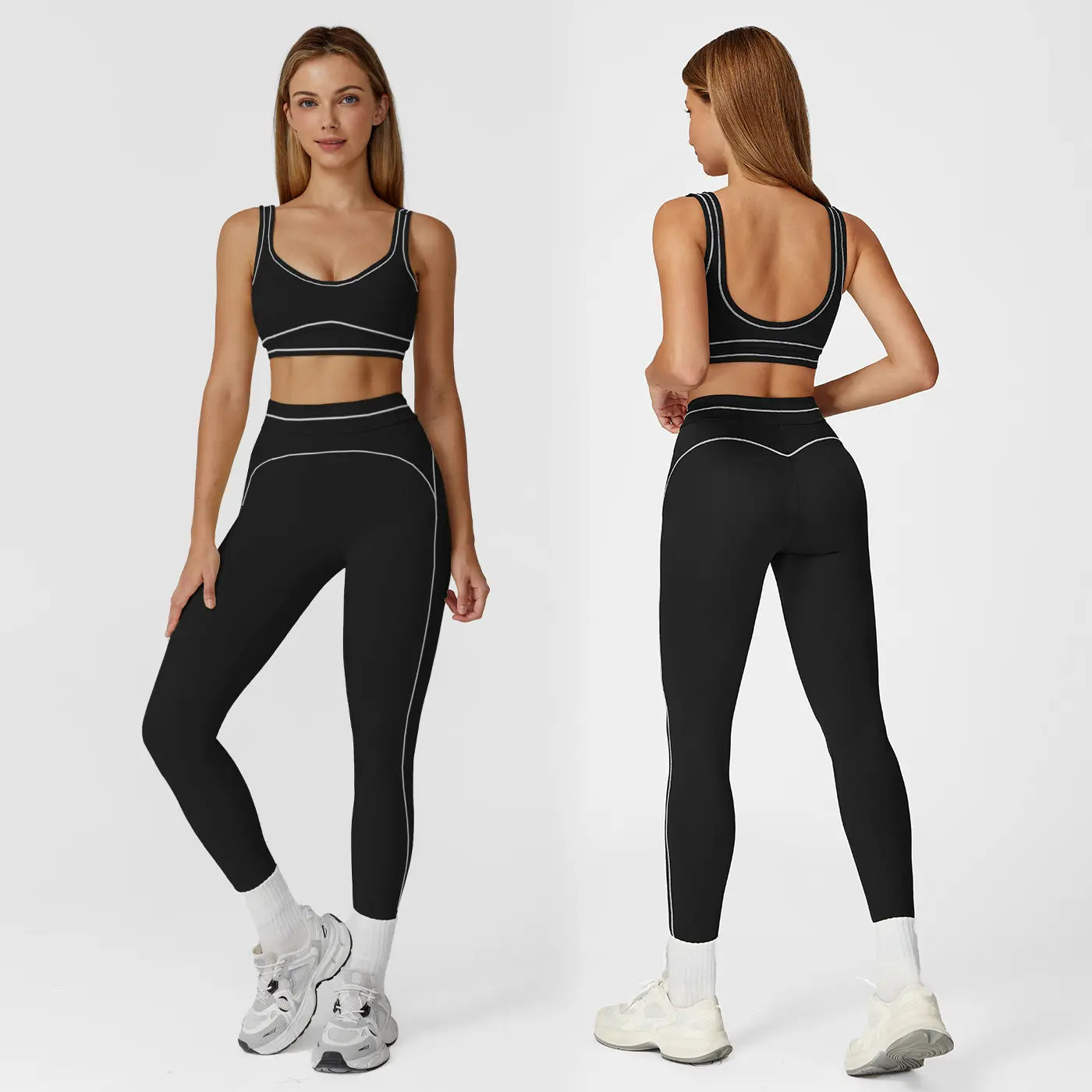 NINONERA Two-Piece Sports Set — Premium Black