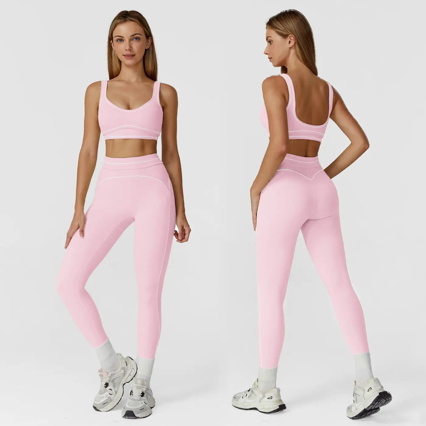 NINONERA Two-Piece Sports Set — Cherry blossom powder