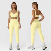 NINONERA Two-Piece Sports Set — Soft Bud Yellow