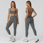 NINONERA Two-Piece Sports Set — Light Gray