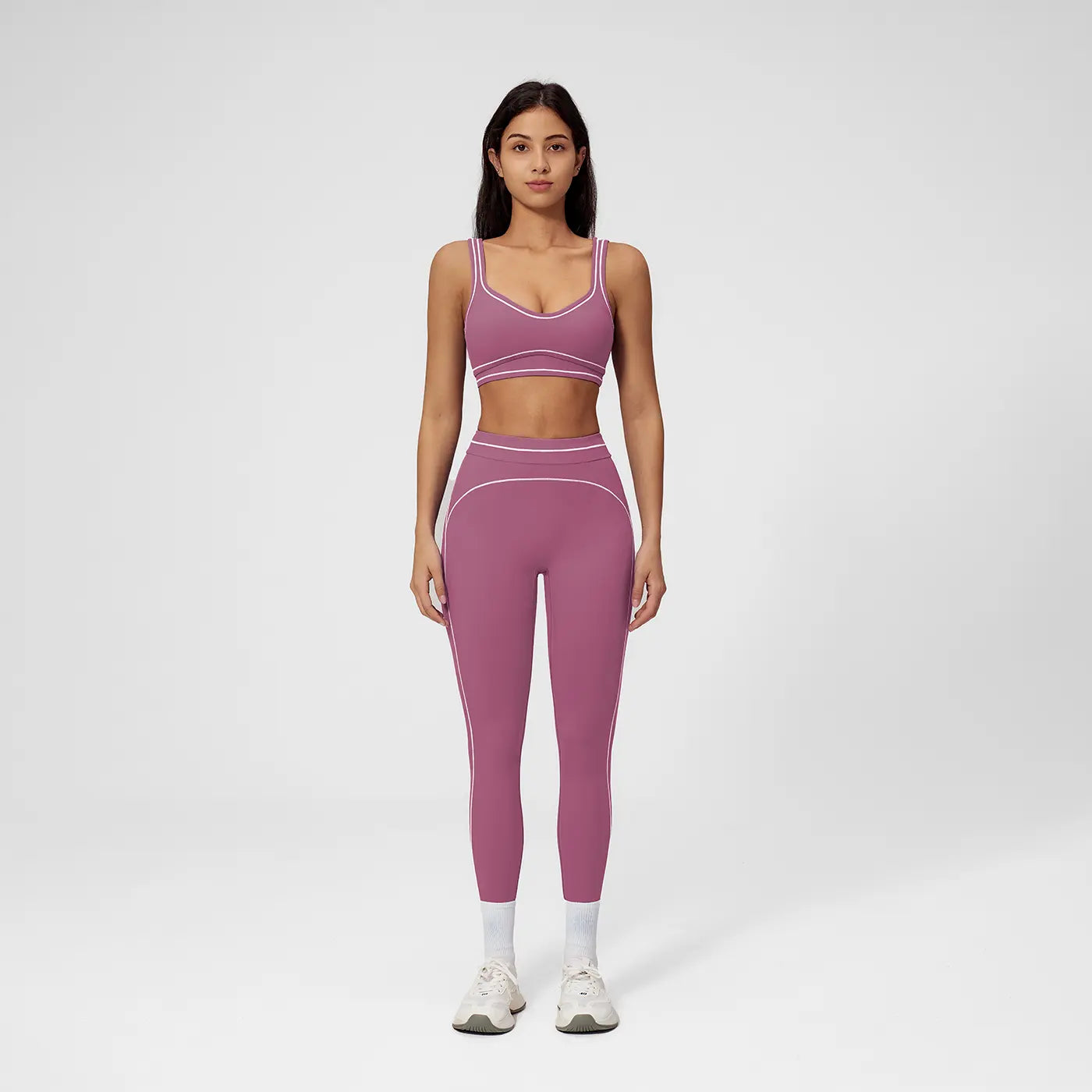 NINONERA Two-Piece Sports Set — Plum color