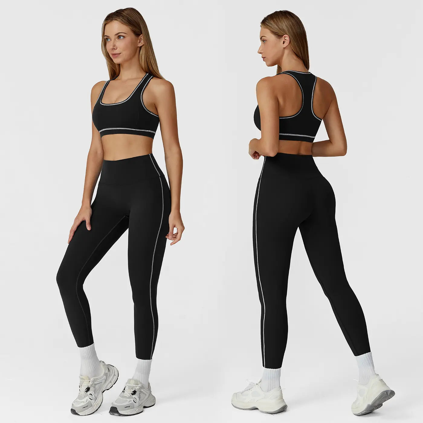 NINONERA Two-Piece Sports Set — Series Style (Premium Black)