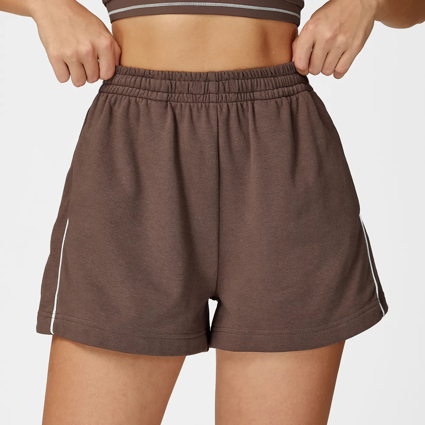 NINONERA Two-Piece Sports Set — Series Sweatpants (Deep Brown)