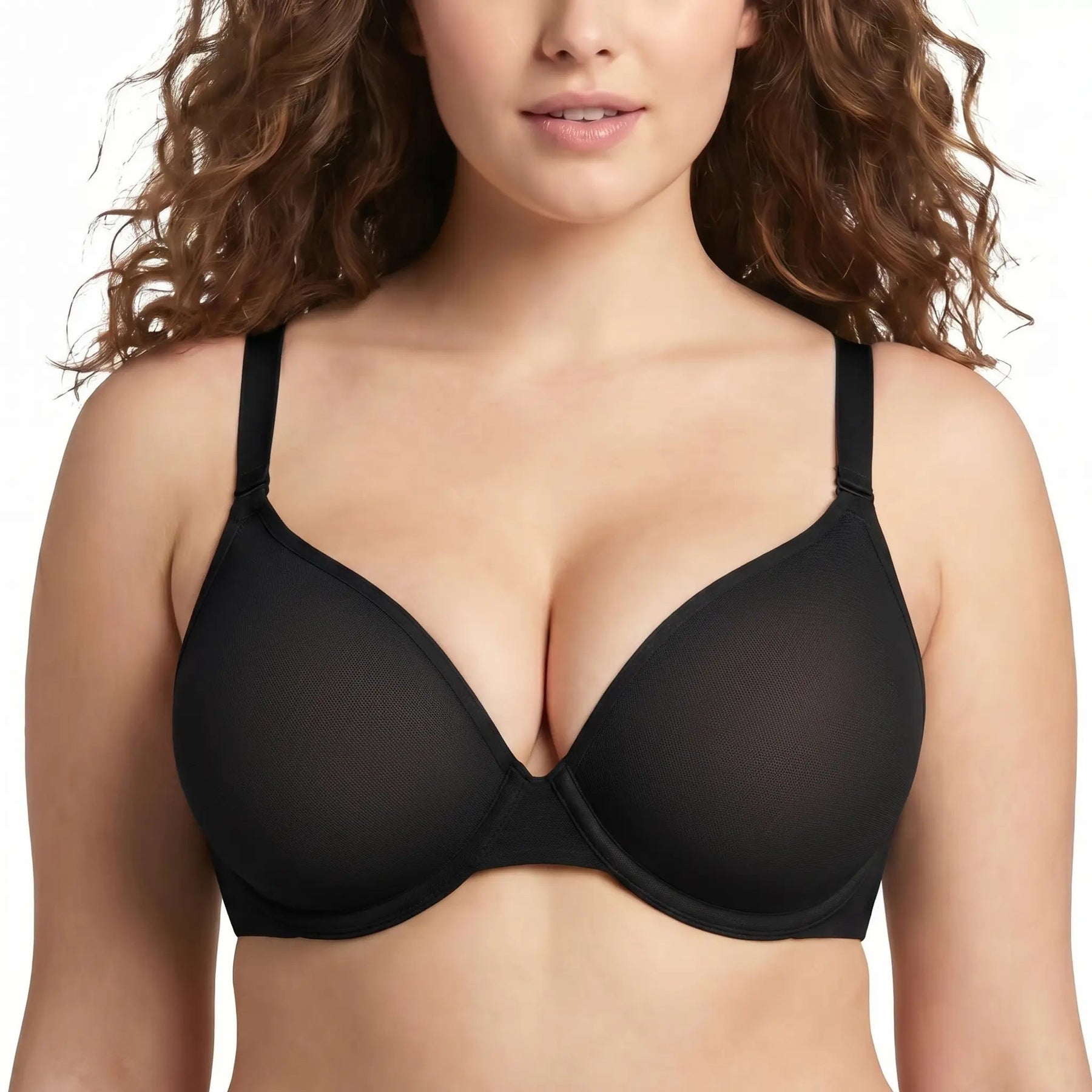 Airlight Convertible Mesh Bra in Black