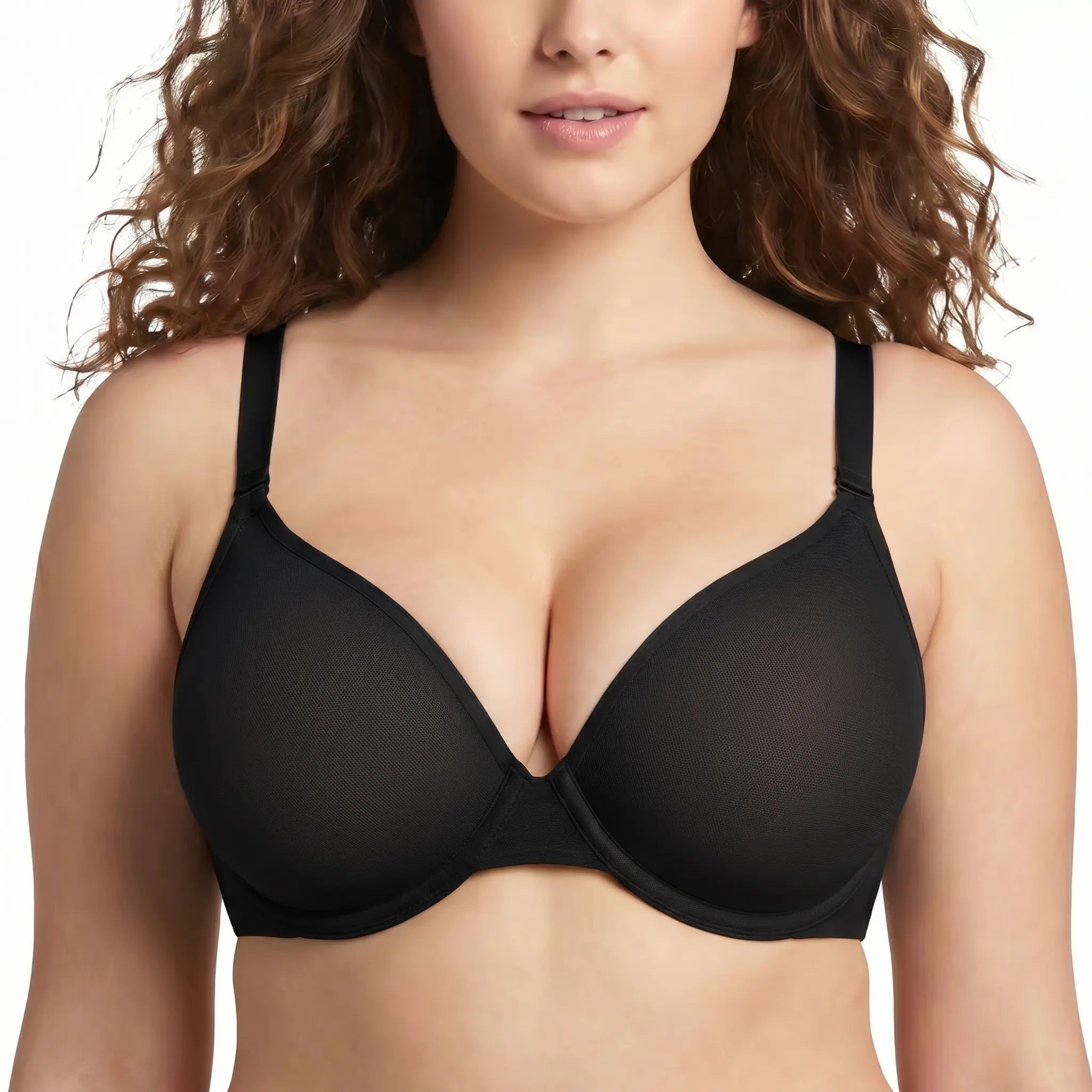 Airlight Convertible Mesh Bra in Black