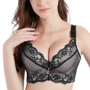 Flora Lift Lace Bra in Black