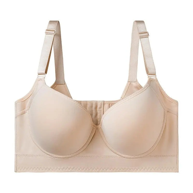 Sculpted Support Full-Cup Bra in Beige