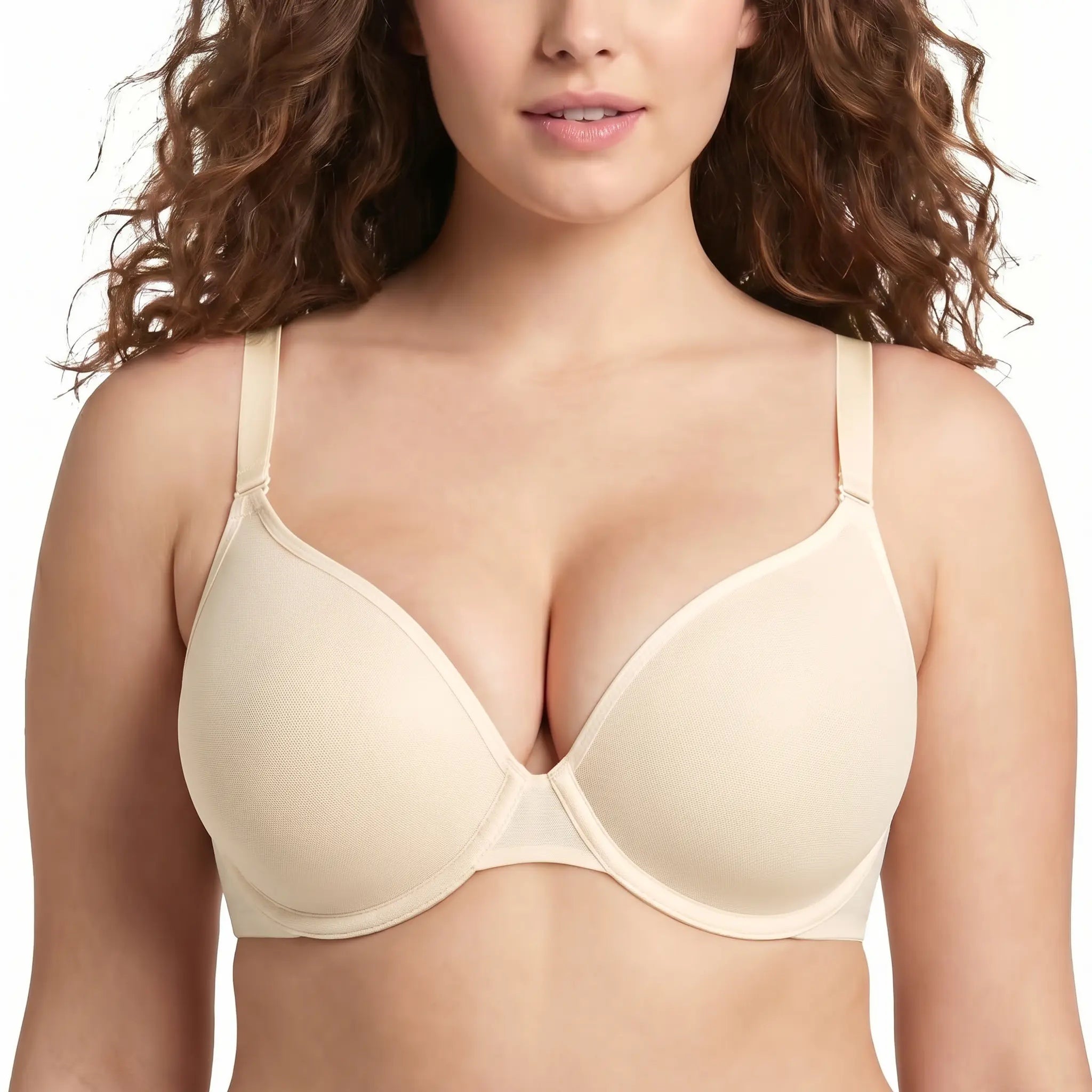 Airlight Convertible Mesh Bra in Champagne