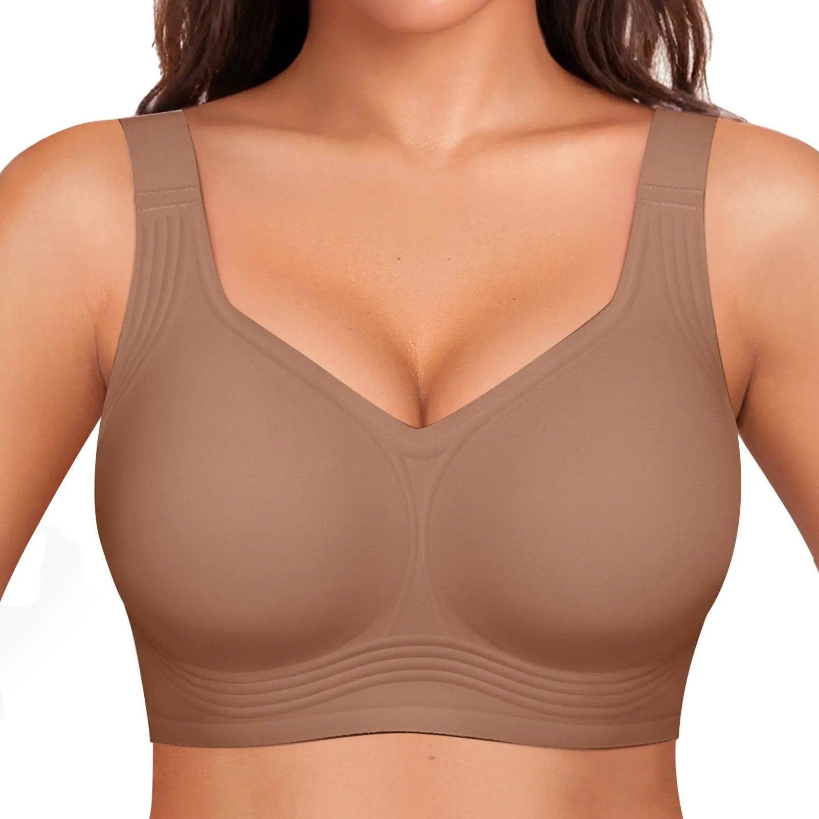 Second-Skin Jelly Bra in Coffee