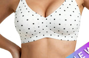 Contour Jelly Wireless Bra in White polka dot